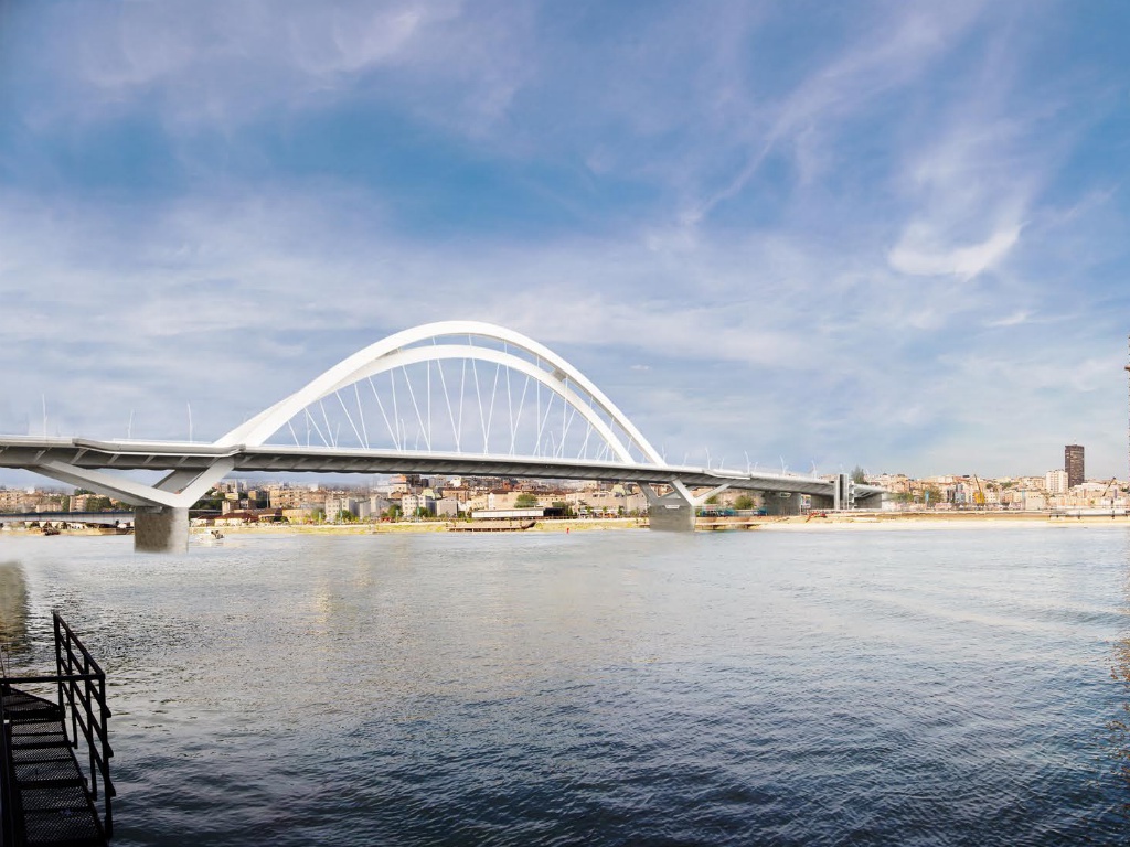 Novi savski most u Beogradu